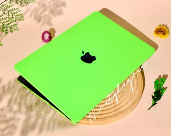 Cyber Neon Green MacBook Case | Y2K Durable Shockproof
