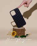 Black Weave Leather iPhone 15 14 13 12 11 Pro case iPhone 12 mini case iPhone XR case iPhone XS Max Case iPhone7/8Plus product logo
