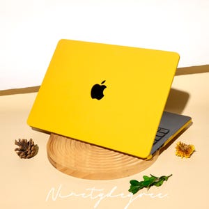 Yellow Orange MacBook Case | Durable Shockproof Cover in Warm Amber | MacBook Pro /Air 12/13/14/15/16 | Cover for M1/M2/M3/M4/M5 2020-2026 image 4