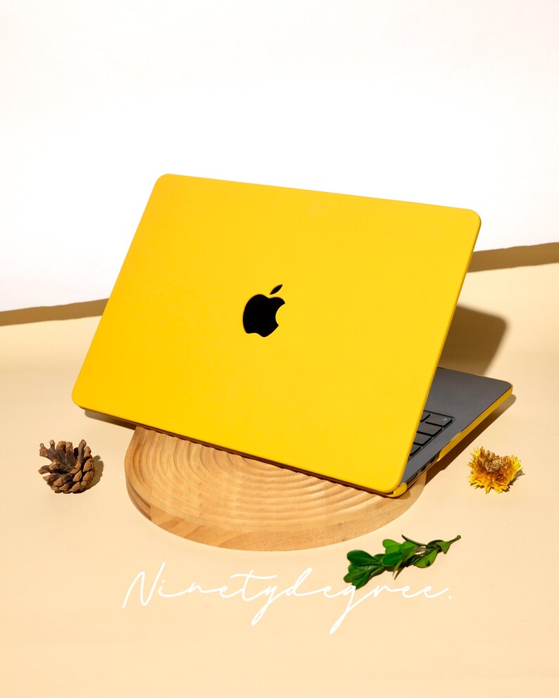 Yellow Orange MacBook Case | Durable Shockproof Cover in Warm Amber | MacBook Pro /Air 12/13/14/15/16 | Cover for M1/M2/M3/M4/M5 2020-2026 image 4