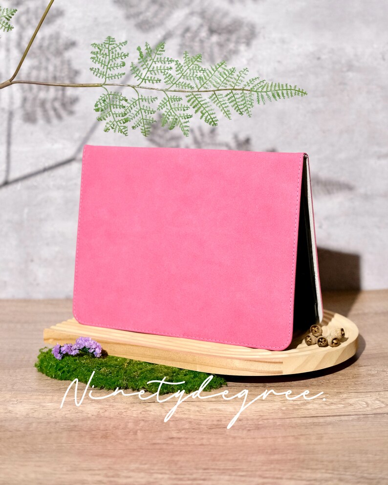 Vintage Pink Matte Vegan Leather iPad case, iPad Pro 2022/21, iPad Air 5,4,3,2,1, iPad 2022/2021/2020, iPad 2018/2017, iPad mini6,5,4 image 8