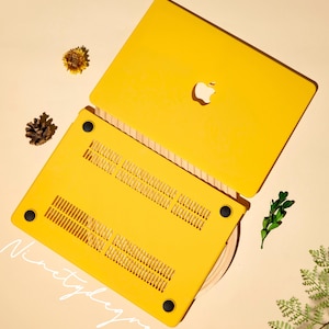 Yellow Orange MacBook Case | Durable Shockproof Cover in Warm Amber | MacBook Pro /Air 12/13/14/15/16 | Cover for M1/M2/M3/M4/M5 2020-2026 image 8