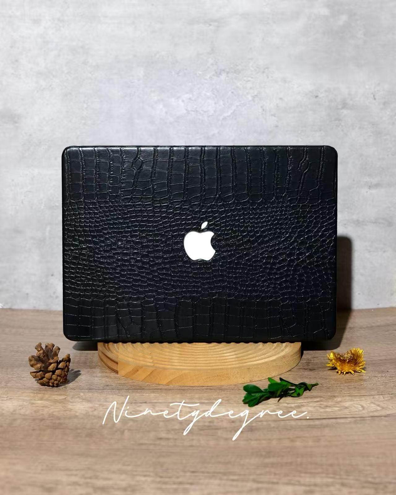 Black Crocodile MacBook Case UK