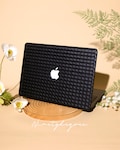 Woven Black Leather MacBook case | Boho Chic Shockproof Cover | MacBook Pro/Air 12/13/14/15/16 | Cover for M1/M2/M3/M4 2018-2023-2025 product logo