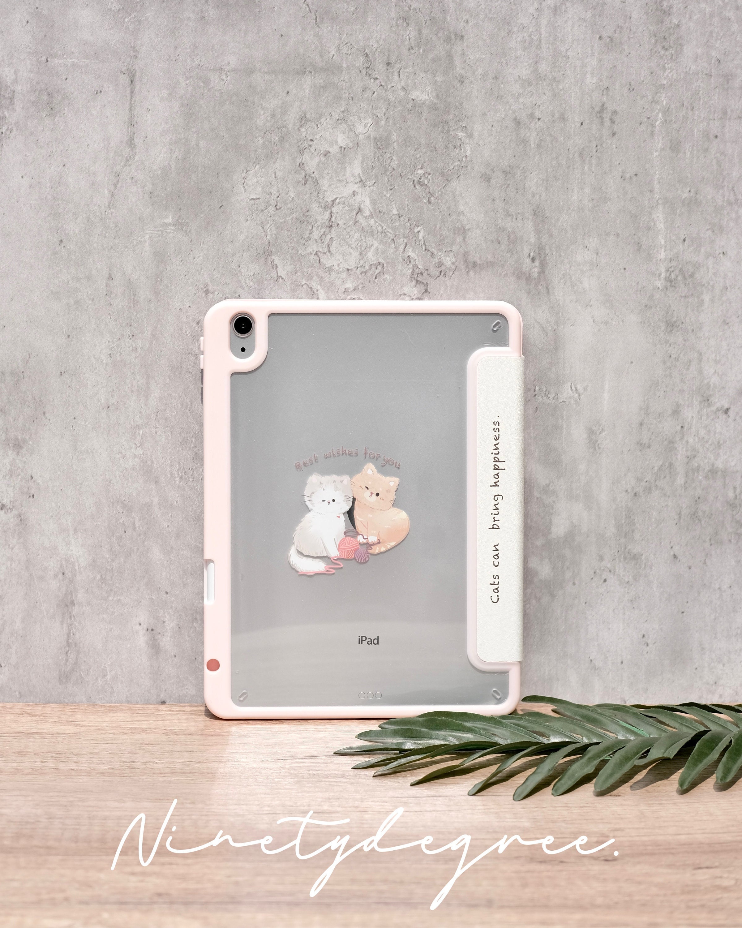 Housse Ipad Air 4 Air 5 et 11 PRO rose avec motif koala manga