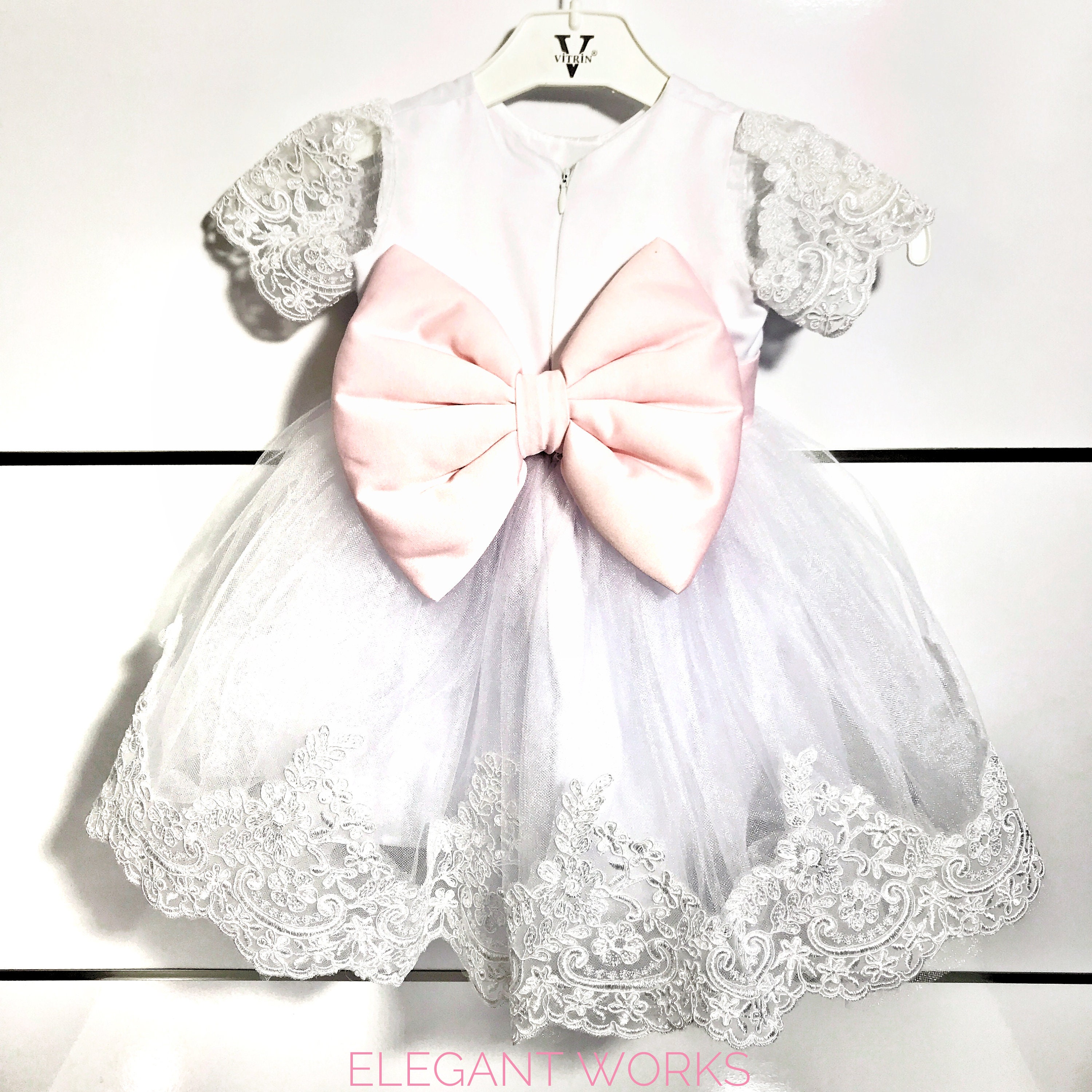 Taufe Kleid Spitzenkleid weißes Kleid Taufe Kleid Etsy