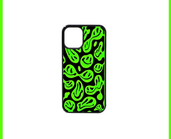 Drippy Green Smiley Case