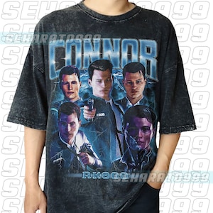 Vintage Wash CONNOR RK800 Shirt, graphic T Shirt, Retro Gift for fans  CO02