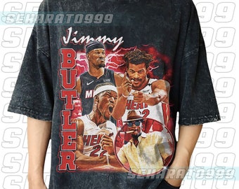 Vintage Wash Jimmy Butler T Shirt, Basketball shirt, Classic 90s Graphic Tee, Vintage Style Unisex, Bootleg Tee VT05