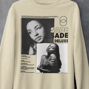 Vintage Bootleg Inspired Sweatshirt | Graphic Unisex Crewneck | Sade - Love Deluxe sweatshirt, Aesthetic Pop Album SSD01 tes