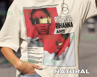 Vintage Bootleg Inspired Tee | Graphic Unisex Tee | Rihanna - Anti