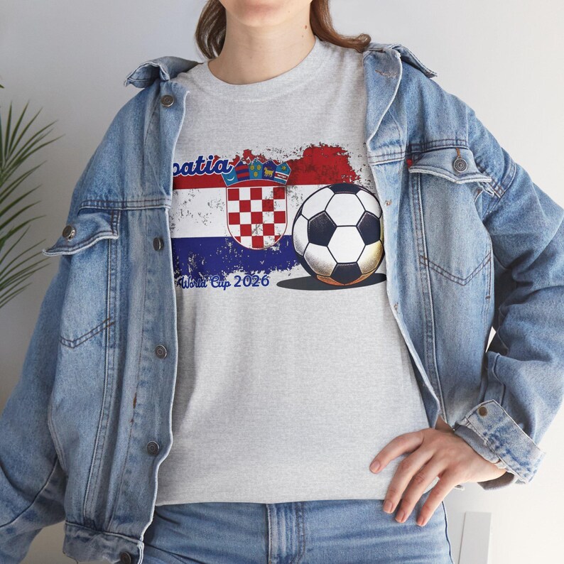 Croatia Soccer Fan Tee — Flag Crest Football Graphic Shirt image 7