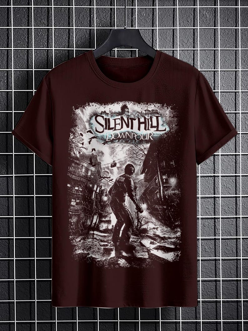 T-Shirt Silent Hill II - Modèle Rétro - Taille XL - Noir - Neuf Avec Étiquettes