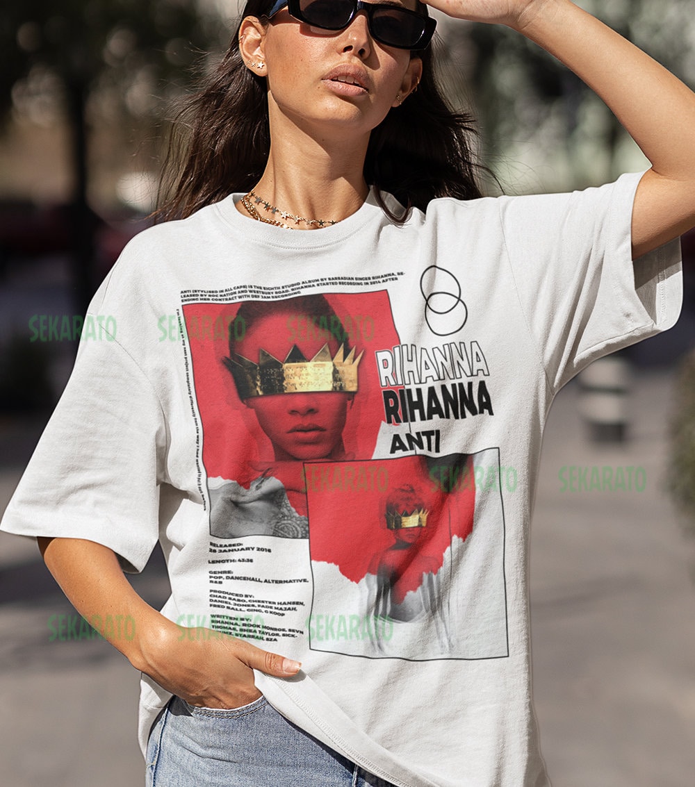 Vintage Bootleg Inspired Tee | Graphic Unisex Tee | Rihanna - Anti