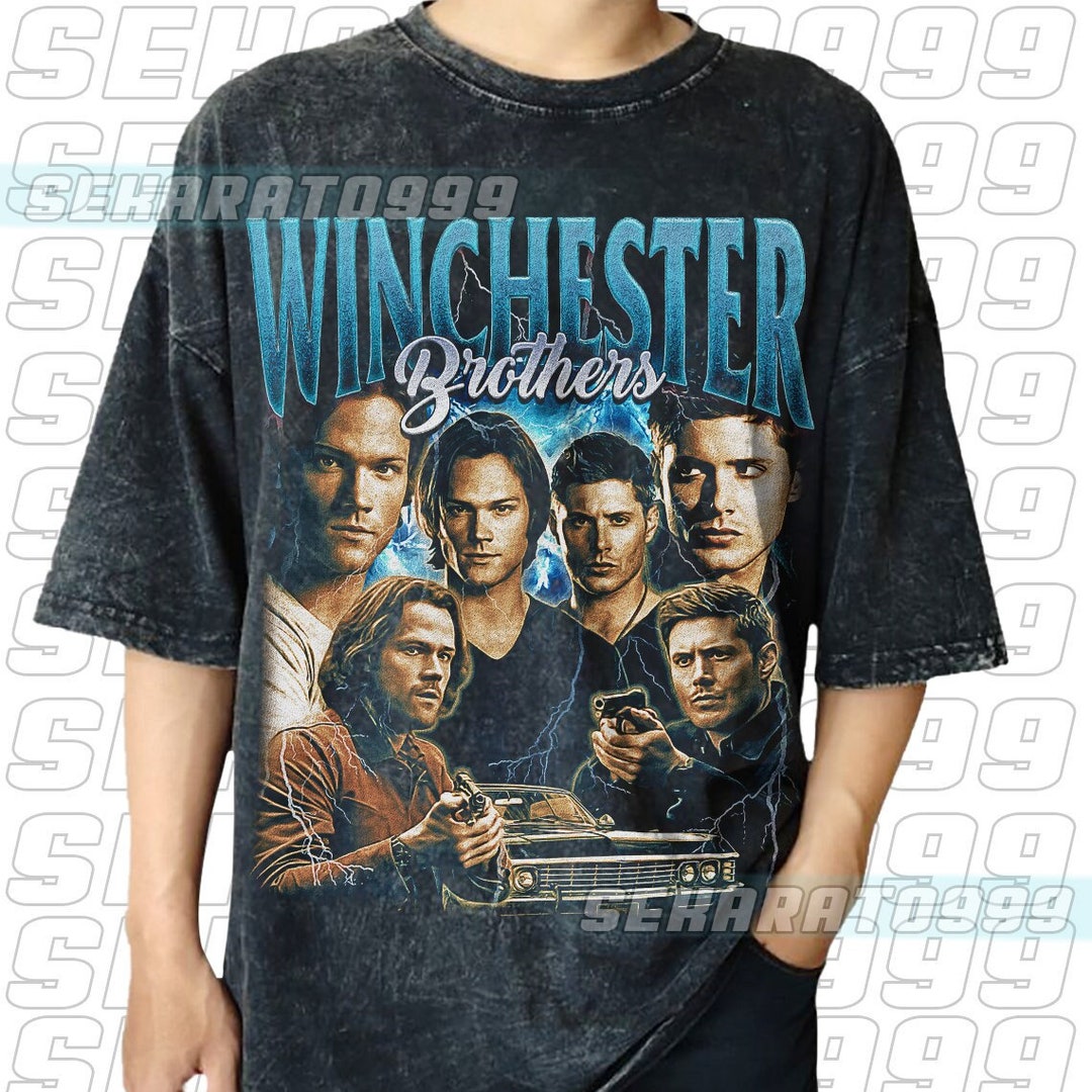 style3 Winchester Brothers T-Shirt Homme Sam Dean Comic série télévisée