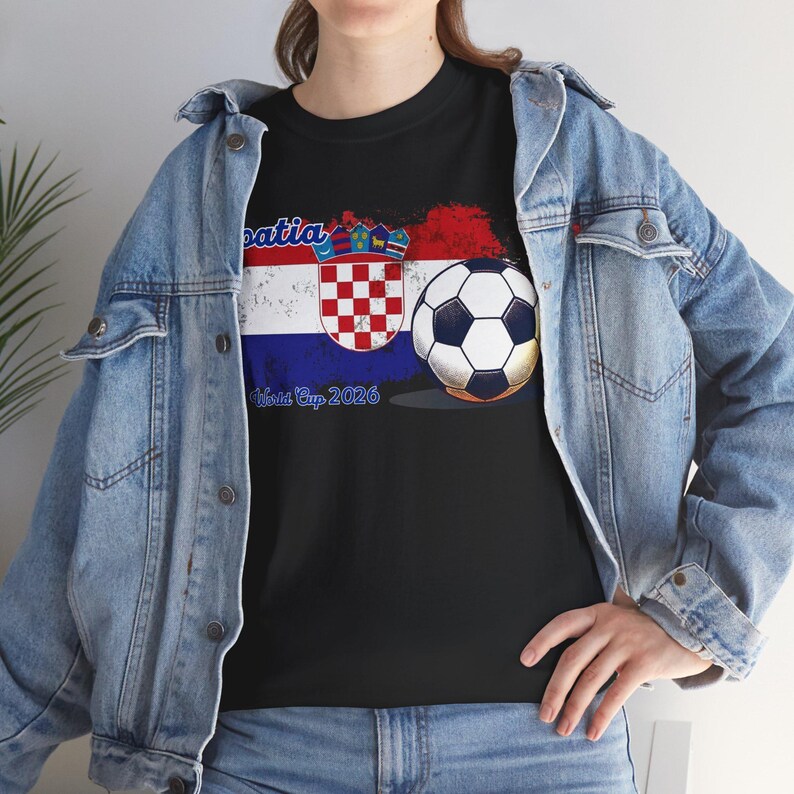Croatia Soccer Fan Tee — Flag Crest Football Graphic Shirt image 8