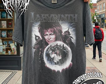 Vintage Labyrinth Movie T-Shirt | Comfort Colors Jareth Goblin King Shirt | Retro 80s Fantasy Film Tee | LR35