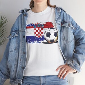 Croatia Soccer Fan Tee — Flag Crest Football Graphic Shirt image 6