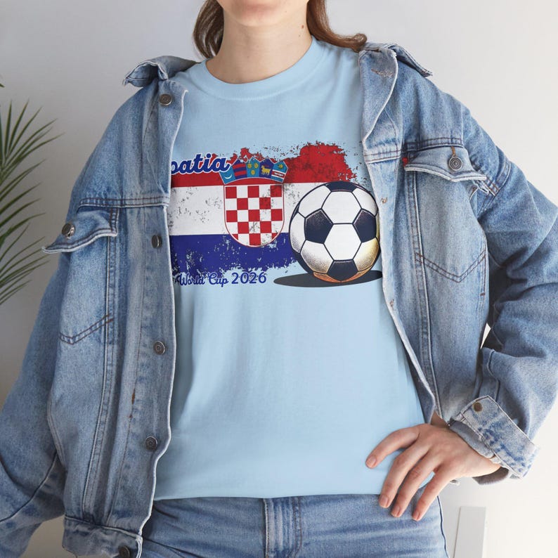 Croatia Soccer Fan Tee — Flag Crest Football Graphic Shirt image 10
