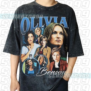 Vintage Wash Olivia Benson Vintage T-Shirt, Gift For Women and Man Unisex T-Shirt, Retro Gift, Law and Order OB12