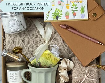 Cozy Gift Box for Women: Blanket, Socks & Candle - Self Care Package