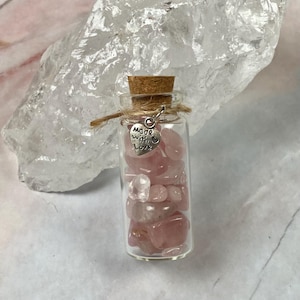 Mini Crystal Wish Bottle: Gemstone Healing Properties