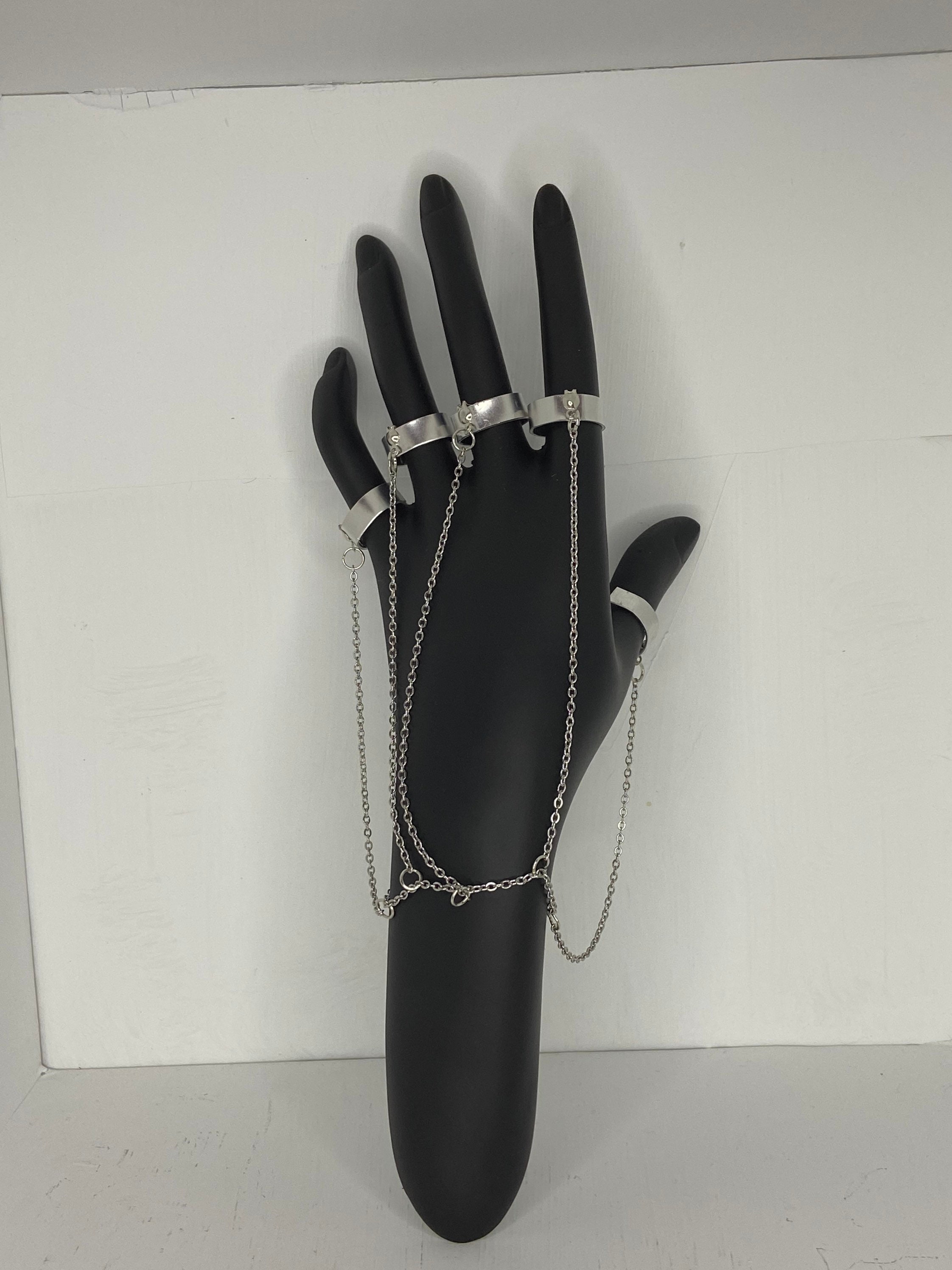 Chain Bracelet and Rings Etsy