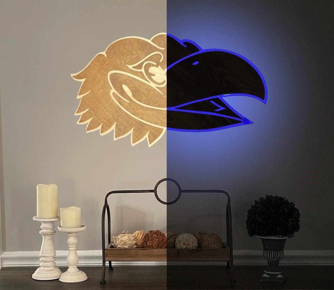 Kansas Jayhawk Led Sign - Etsy