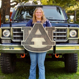 Auburn Tigers Wood LED Sign Auburn Tigers Wall Art Auburn Univ Dorm ...