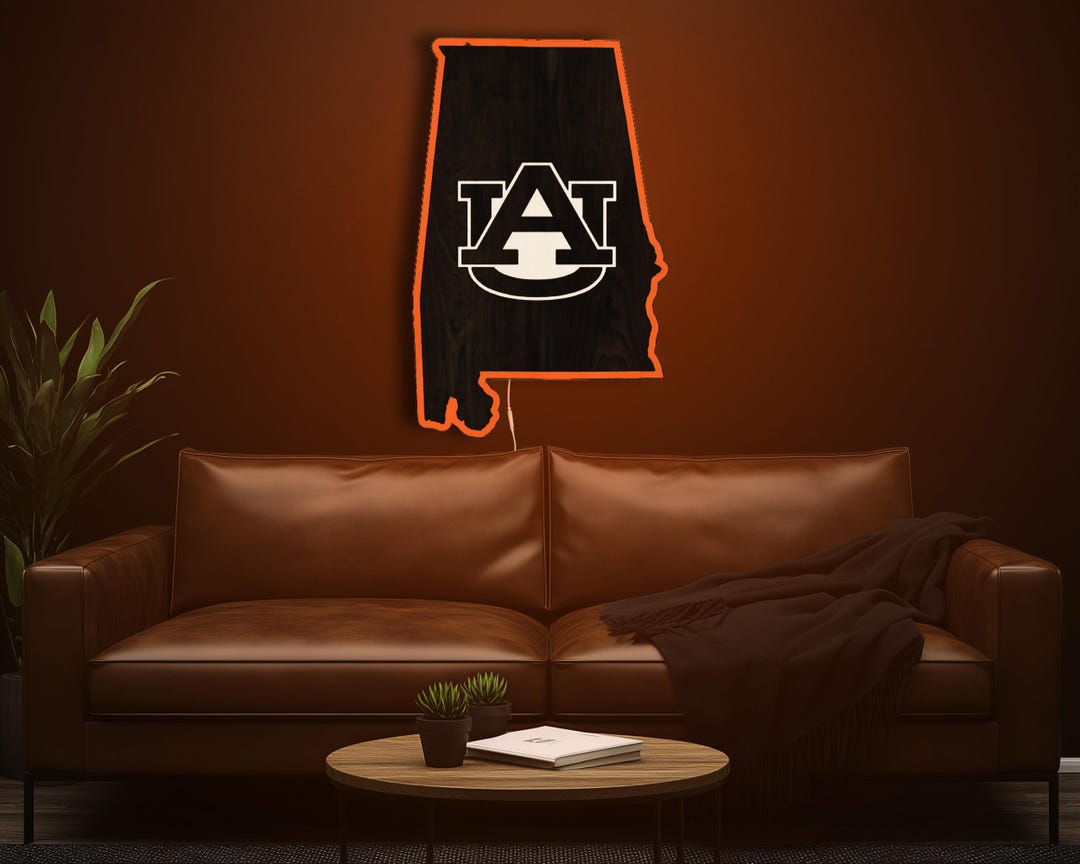 Auburn Tigers Wood LED Sign Inside State University Art Wood Decor ...