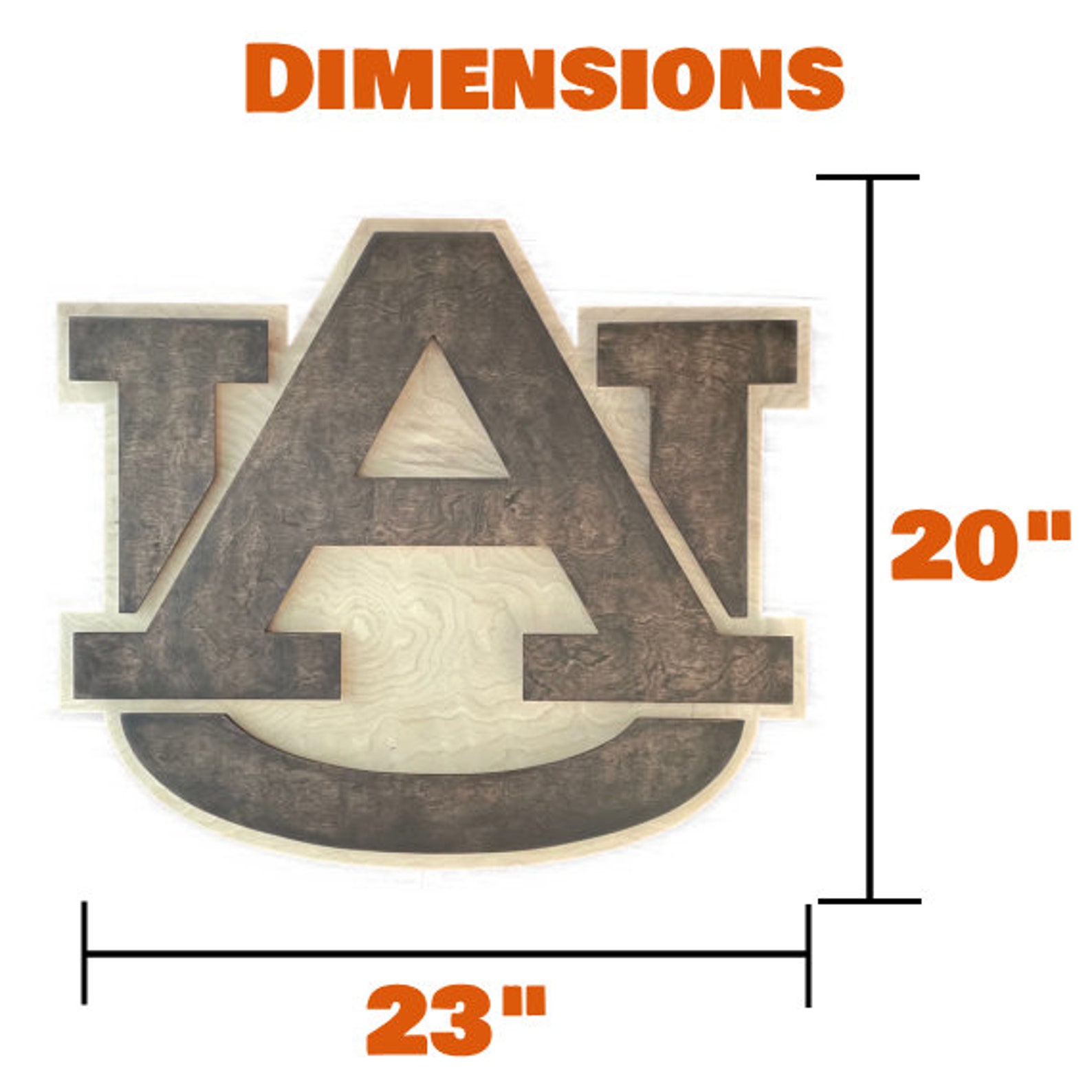 Auburn Tigers Wood LED Sign Auburn Tigers Wall Art Auburn Univ Dorm ...