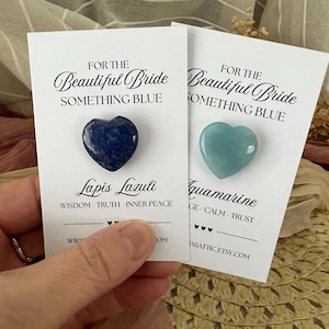 Etwas Blaues für das Kristall Taschen-Herz-Andenken - etwas Blaues Hochzeits-Andenken Kristallgeschenk