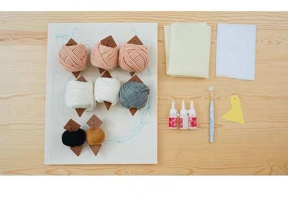 DIY punch needle kit |daisy | craft kit | crafty gift | rug hooking |  beginner — Homebody DIY