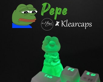 SAD PEPE FROG | Keycap | Clear