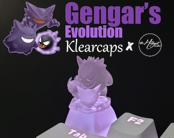 GENGAR'S EVOLUTION | Keycap | Clear