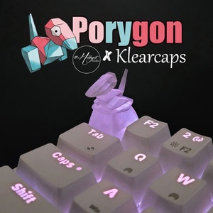 PORYGON | Keycap | Clear