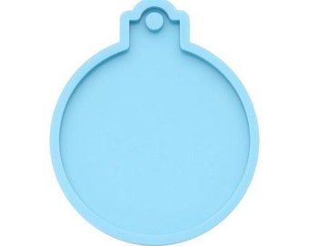 Silicone Resin Ornament Christmas Mold, Silicone Ornament Bauble Mold, Round Christmas Ornament Mould, Circle Mould