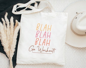 Gym Cotton Canvas Tote Bag, Esthetische Tote Bag, Gym Bag, Canvas Tote Bag, Cute Gym Motivation Bag, Fitness Esthetische, Motiverende Tote