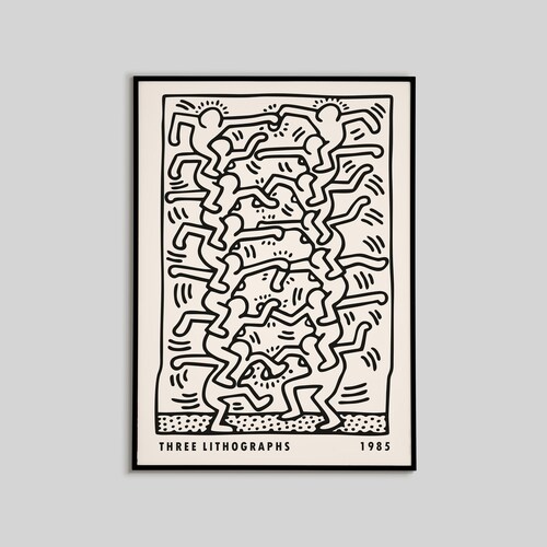 Keith Haring Wall Decal Art Home Decor Wall Sticker Keith Etsy