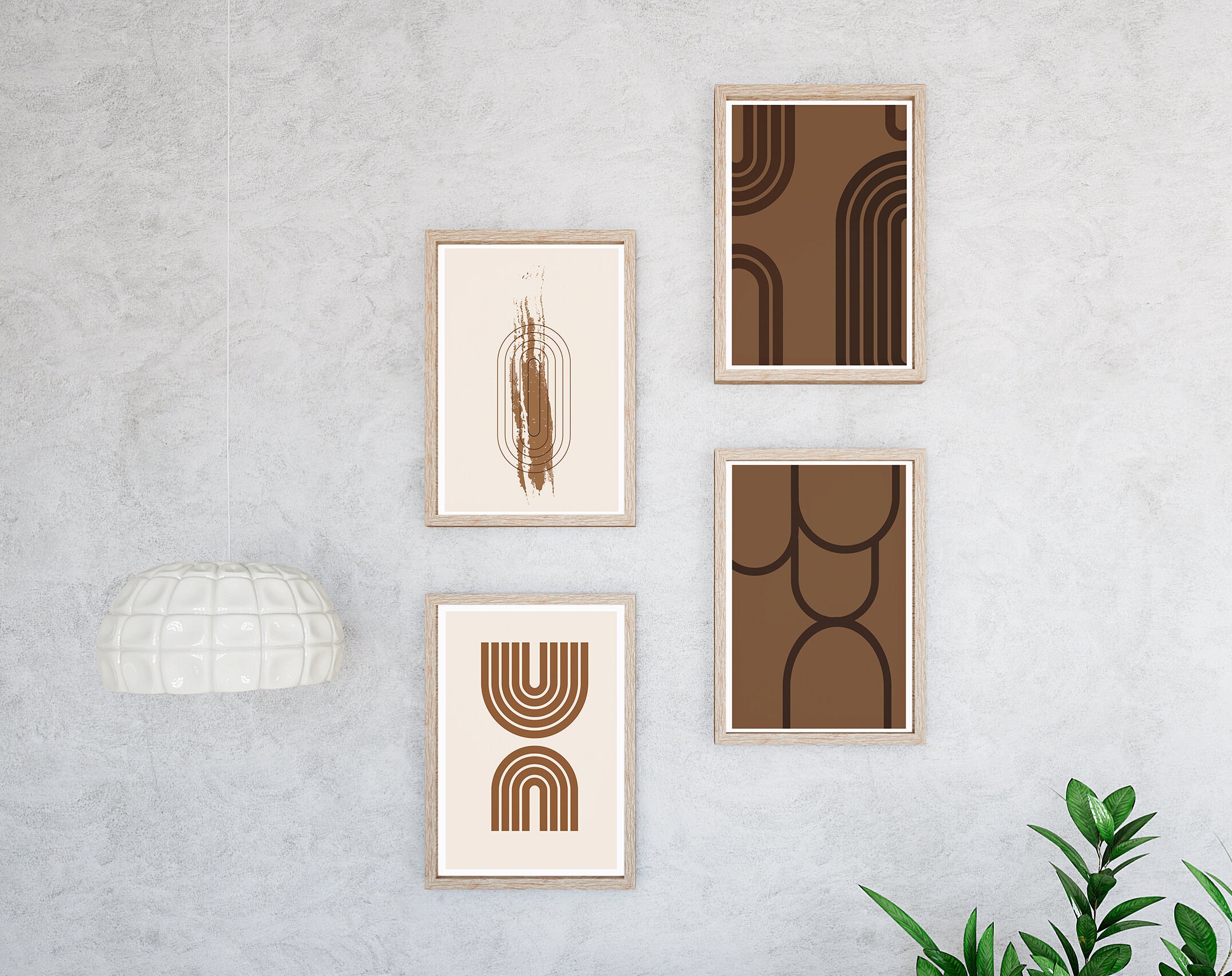Set of 4 Wall Art Print Abstract art Wall Decor modern art Etsy