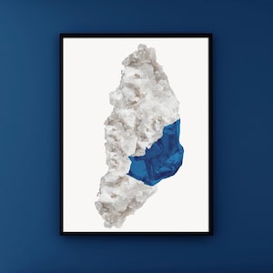 Original Luxury Modern Wall Art Print, Minimalist Art, Crystal Art, Luxury Home Decor, Modern Art, Crystal Wall Decor, Modern crystal art