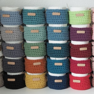 DIY crochet pattern for storage basket model Alba - easy to understand and beginner-friendly / Instructions in German and English