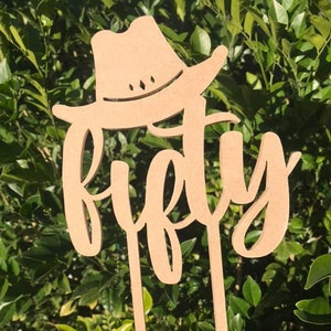Cowboy Cake Topper | Country Cake Topper | Wooden Cake Topper | Timber Cake Topper | Personalised | Custom