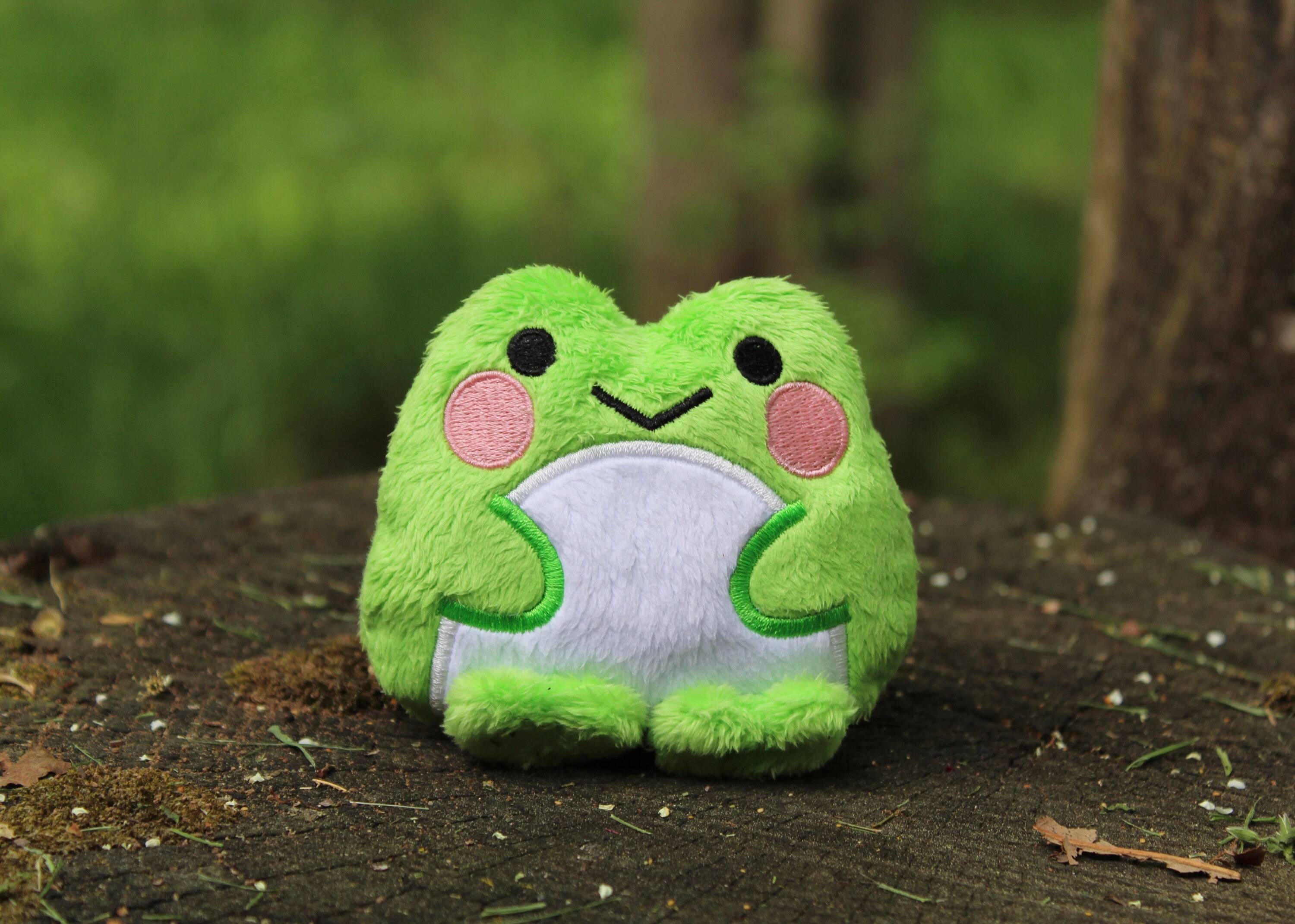 cute frog plush toy