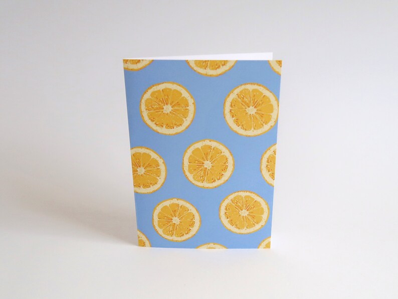 Digital Download Lemon Card | Printable | Folding Greeting Cards | Food ...