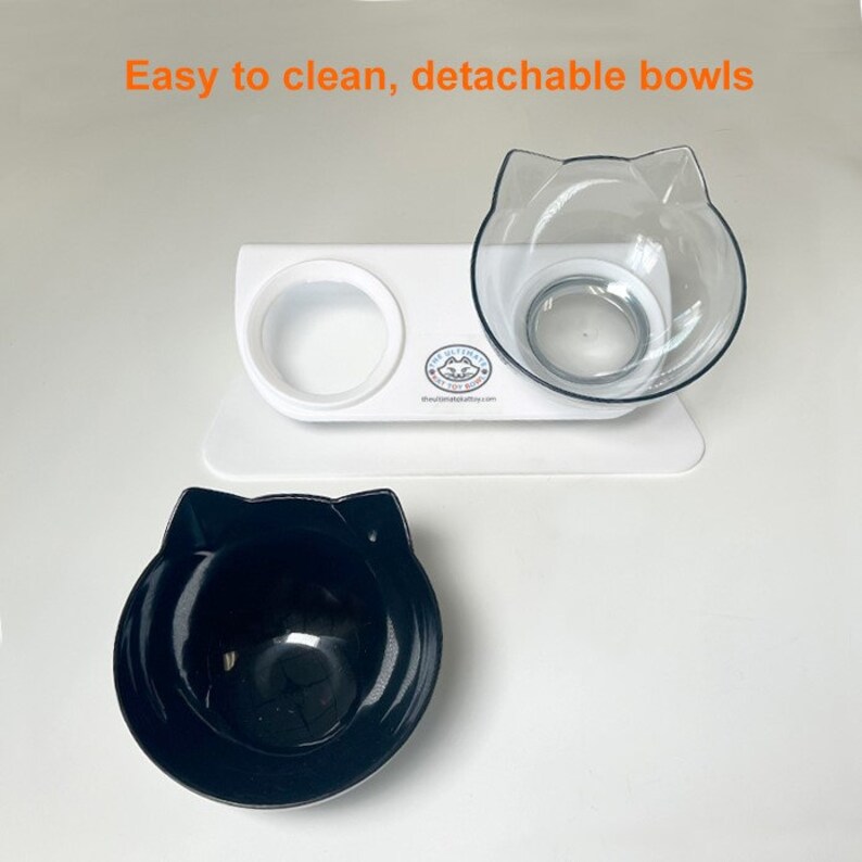 Elevated Cat Food Bowls Your Cats Will Love. Raised Food Bowls Protect