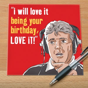 Kevin Keegan - "Love it!" - quadratische Geburtstagskarte
