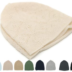 Kufi-hoed voor moslims - gebedshoed, takiyah-muts, 100% ademende schedelbeanie, gebreide muts, handwerk, kufi, kufa.