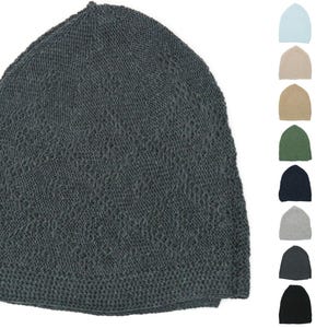 Kufi-hoed voor moslims - gebedshoed, takiyah-muts, 100% ademende schedelbeanie, gebreide muts, handwerk, kufi, kufa.