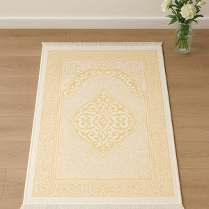 Oval Pattern Prayer Rug I Islamic Gift I Eid Gifts I Gift Gifts I Muslim Gifts I Mawlid Gifts I Party Gift.